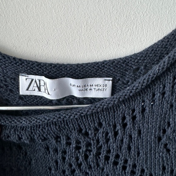 Knitted dress - dark blue - Picture 2 of 3